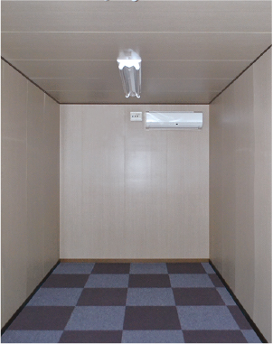 備蓄倉庫内|エアコン付き 備蓄倉庫内|エアコン付き